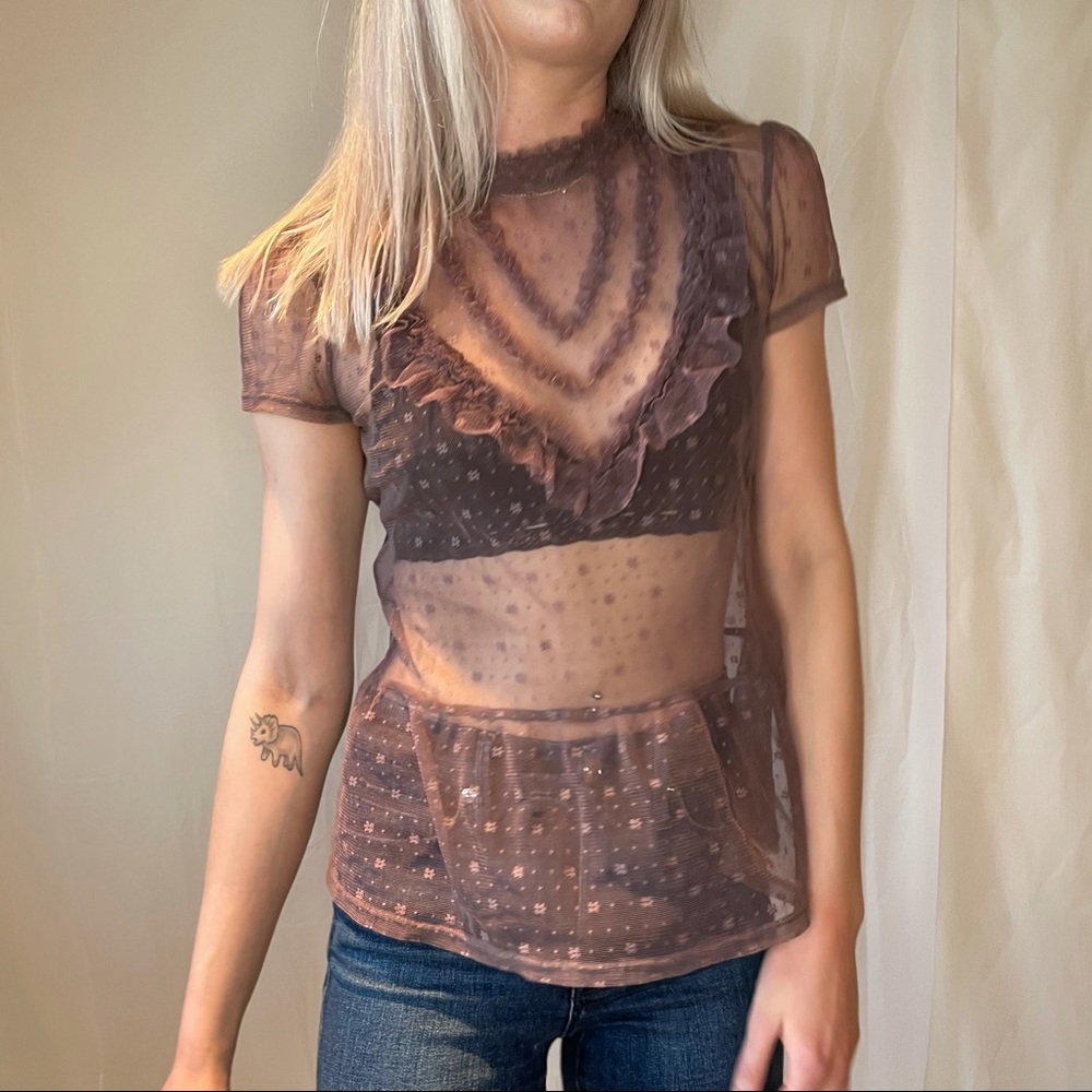 PURPLE LACE BLOUSE